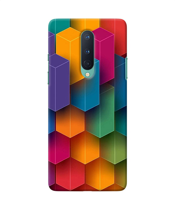 Abstract Rectangle Print Oneplus 8 Back Cover