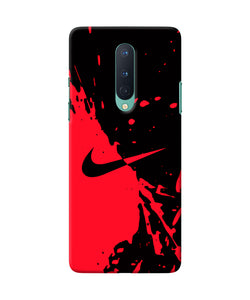 Nike Red Black Poster Oneplus 8 Back Cover