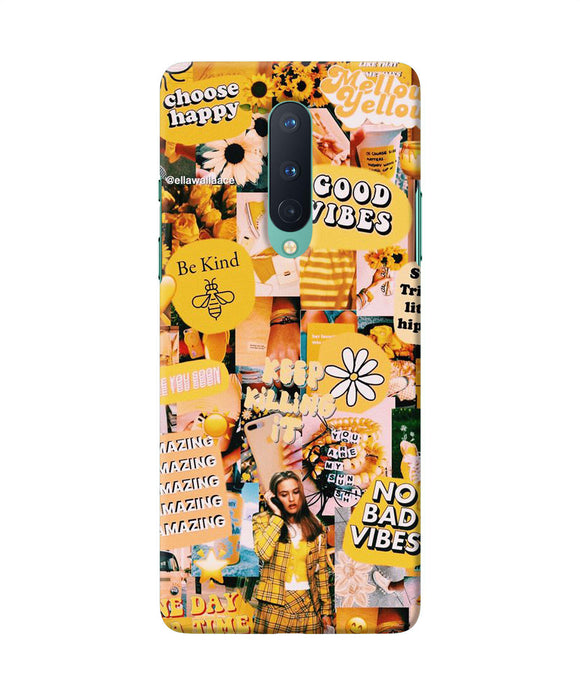 Good Vibes Poster Oneplus 8 Back Cover