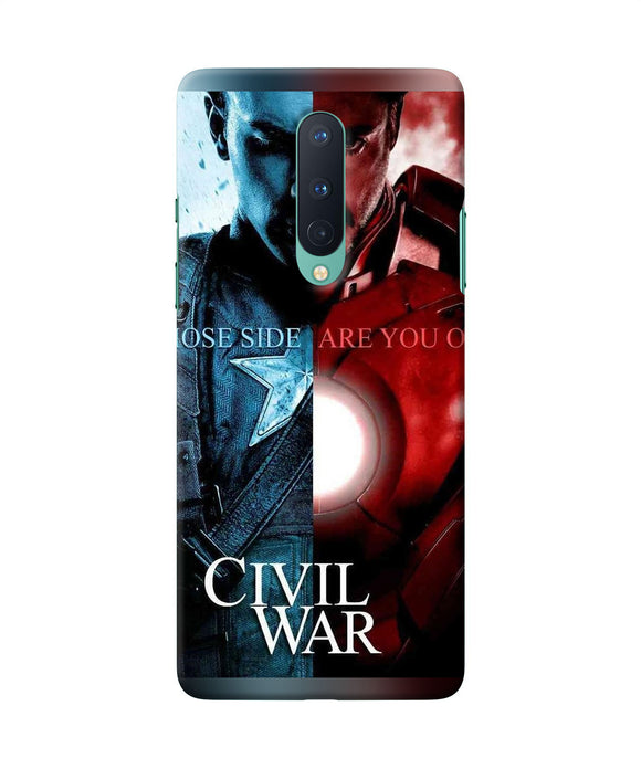 Civil War Oneplus 8 Back Cover