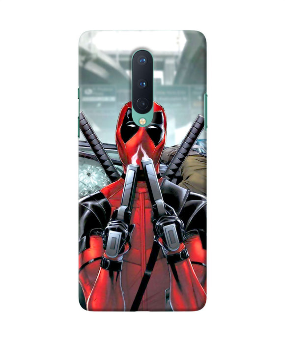 Deadpool With Gun Oneplus 8 Back Cover