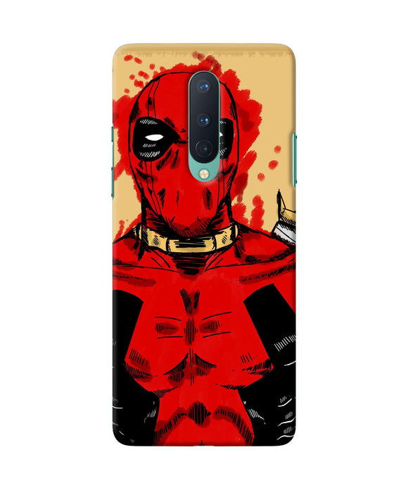 Blooded Deadpool Oneplus 8 Back Cover