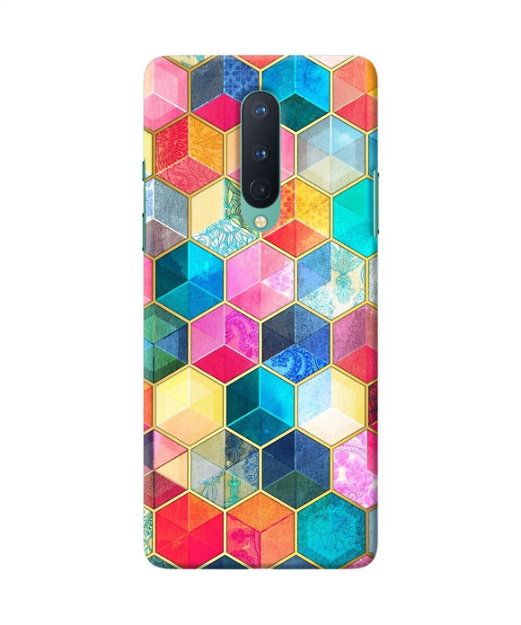 Abstract Color Box Oneplus 8 Back Cover