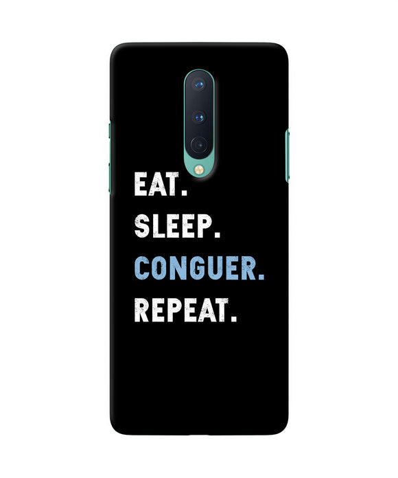 Eat sleep quote Oneplus 8 Back Cover
