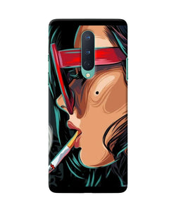 Smoking Girl Oneplus 8 Back Cover