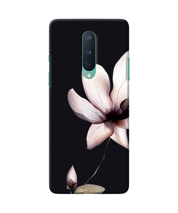 Flower White Oneplus 8 Back Cover
