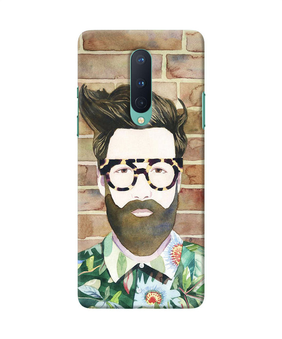 Beard Man With Glass Oneplus 8 Back Cover