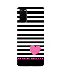 Abstract Heart Samsung S20 Back Cover