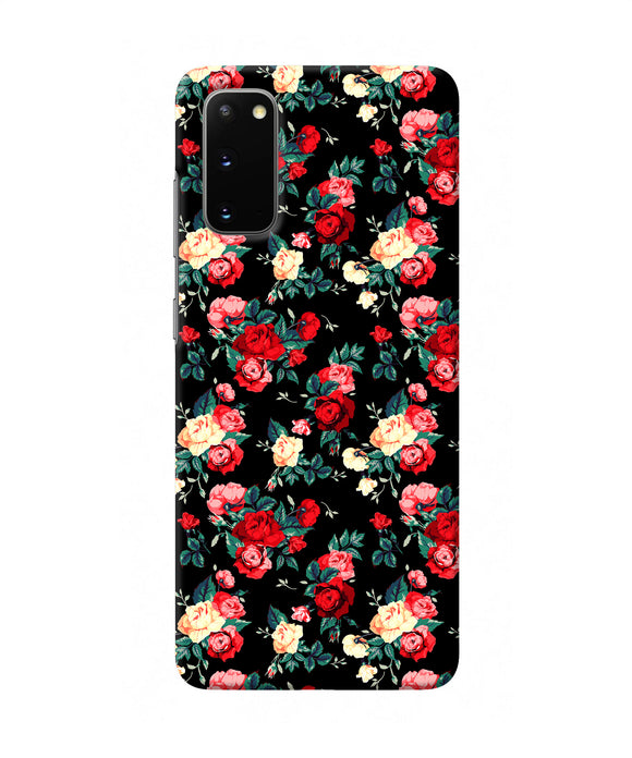 Rose Pattern Samsung S20 Back Cover