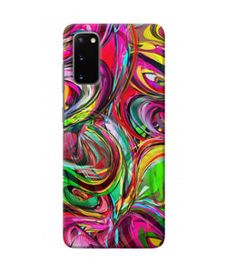 Abstract Colorful Ink Samsung S20 Back Cover