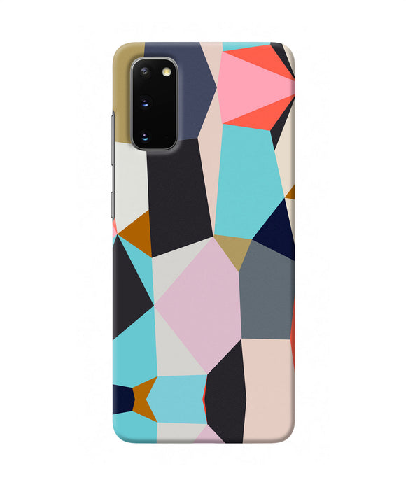 Abstract Colorful Shapes Samsung S20 Back Cover