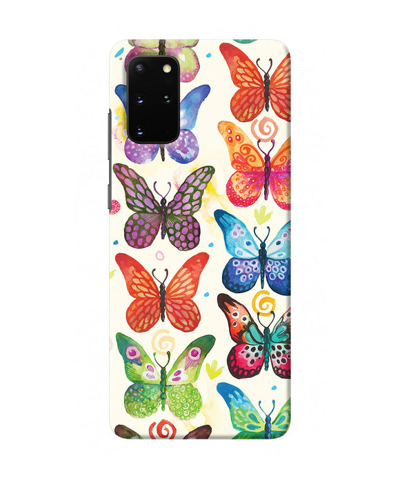 Abstract Butterfly Print Samsung S20 Plus Back Cover