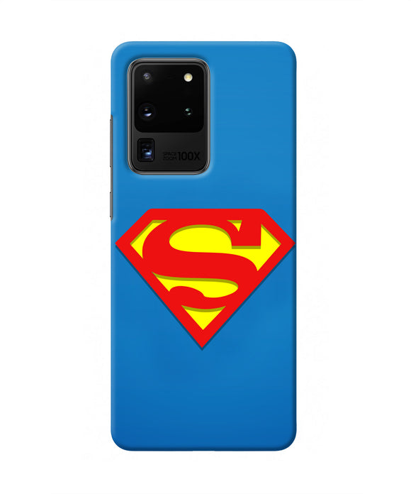 Superman Blue Samsung S20 Ultra Real 4D Back Cover