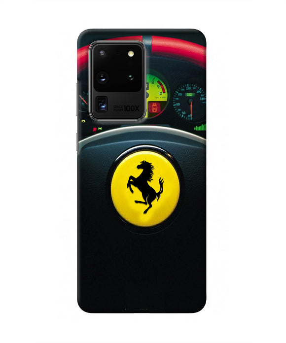 Ferrari Steeriing Wheel Samsung S20 Ultra Real 4D Back Cover