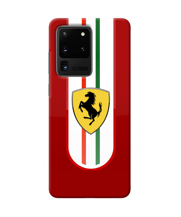 Ferrari Art Samsung S20 Ultra Real 4D Back Cover