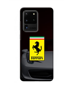 White Ferrari  Samsung S20 Ultra Real 4D Back Cover