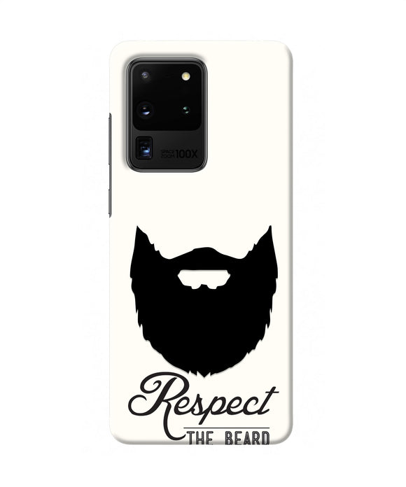 Respect the Beard Samsung S20 Ultra Real 4D Back Cover