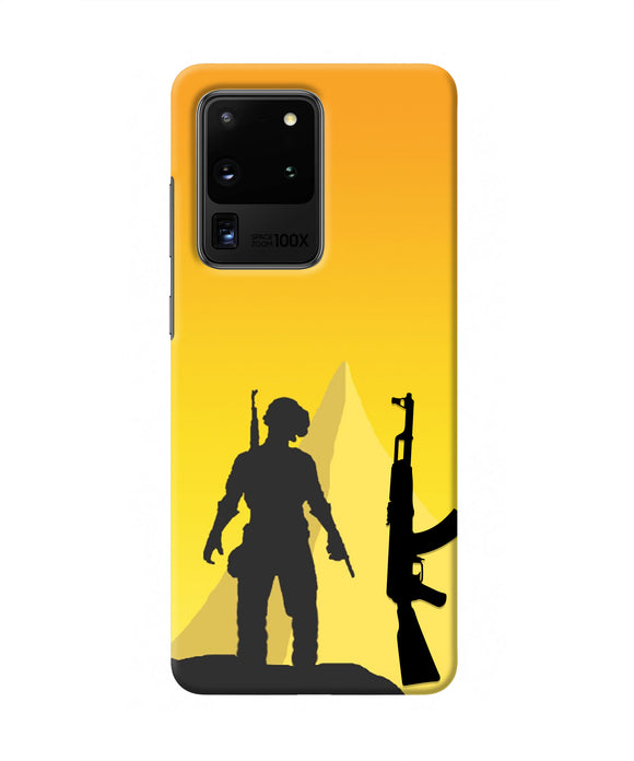 PUBG Silhouette Samsung S20 Ultra Real 4D Back Cover