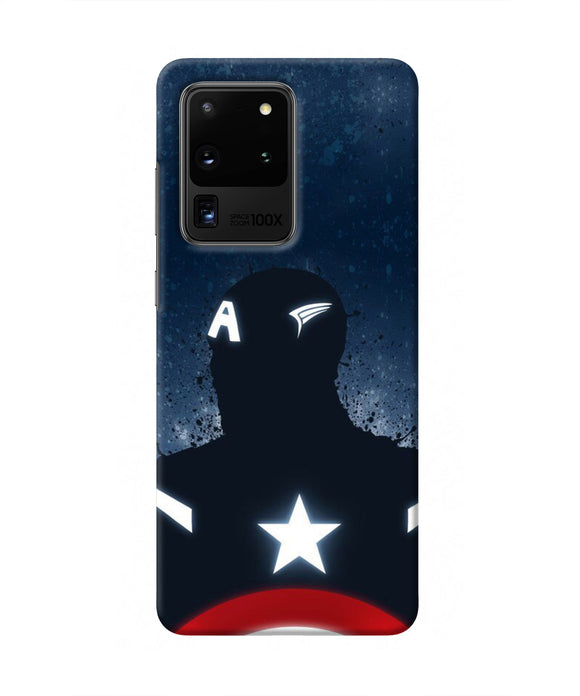 Captain america Shield Samsung S20 Ultra Real 4D Back Cover