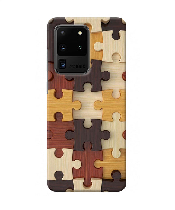 Wooden Puzzle Samsung S20 Ultra Back Cover