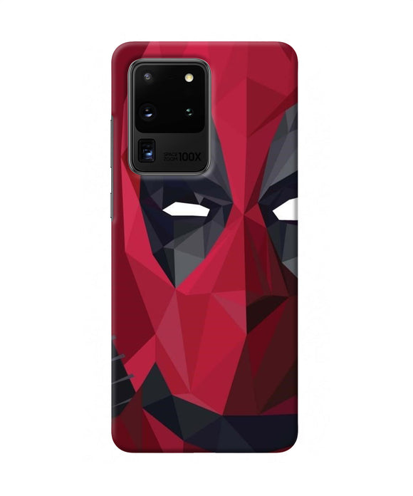 Abstract Deadpool Half Mask Samsung S20 Ultra Back Cover