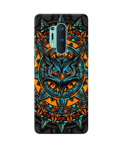 Angry Owl Art Oneplus 8 Pro Back Cover