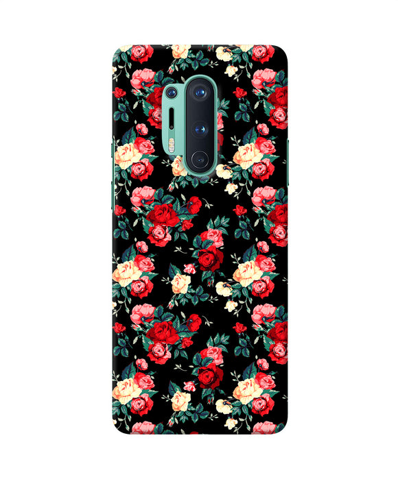 Rose Pattern Oneplus 8 Pro Back Cover