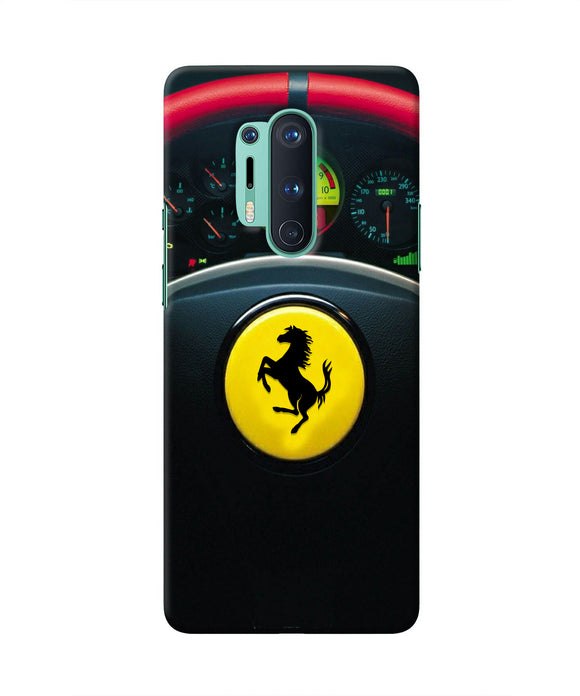 Ferrari Steeriing Wheel Oneplus 8 Pro Real 4D Back Cover