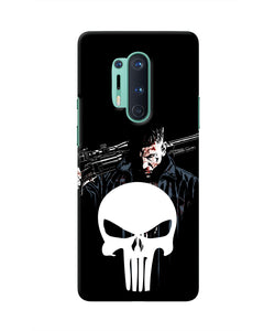 Punisher Character Oneplus 8 Pro Real 4D Back Cover