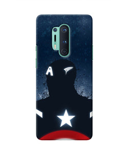 Captain america Shield Oneplus 8 Pro Real 4D Back Cover