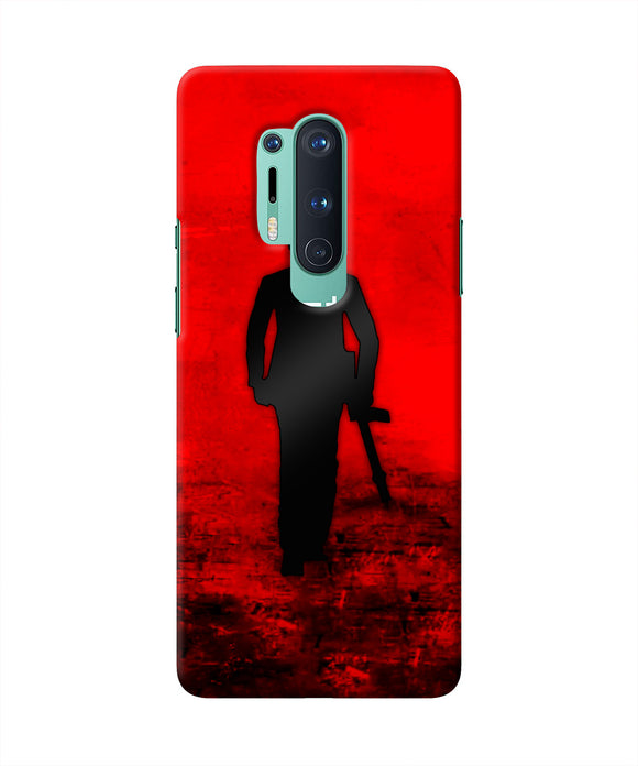 Rocky Bhai with Gun Oneplus 8 Pro Real 4D Back Cover