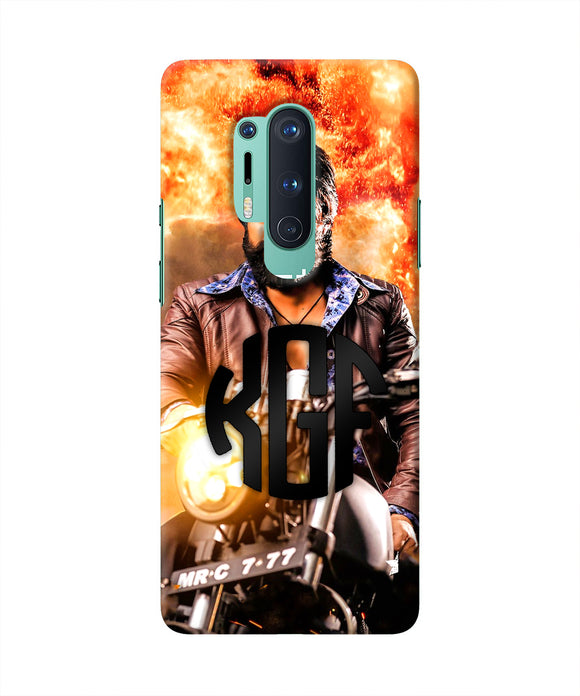 Rocky Bhai on Bike Oneplus 8 Pro Real 4D Back Cover