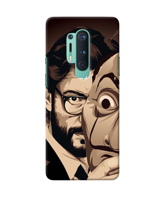 Money Heist Professor Art Oneplus 8 Pro Back Cover