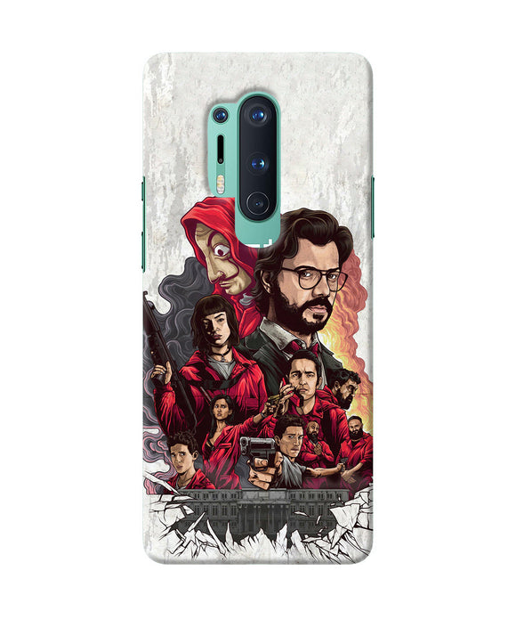 Money Heist Poster Oneplus 8 Pro Back Cover