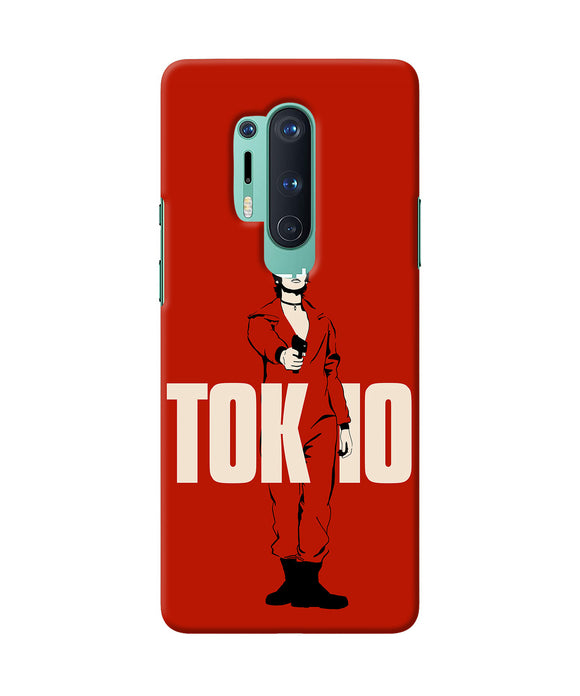 Money Heist Tokyo With Gun Oneplus 8 Pro Back Cover