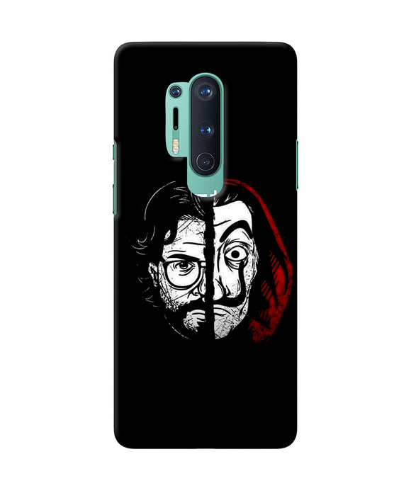 Money Heist Professor Mask Sketch Oneplus 8 Pro Back Cover