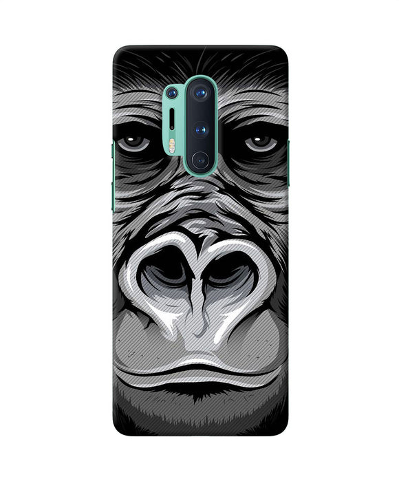 Black Chimpanzee Oneplus 8 Pro Back Cover