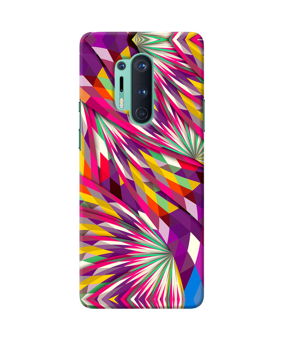 Abstract Colorful Print Oneplus 8 Pro Back Cover