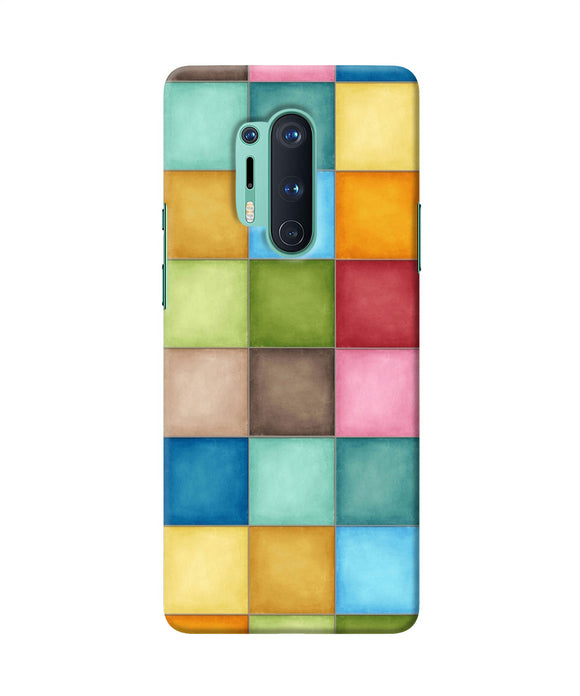 Abstract Colorful Squares Oneplus 8 Pro Back Cover