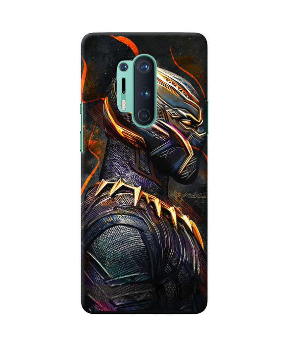 Black Panther Side Face Oneplus 8 Pro Back Cover