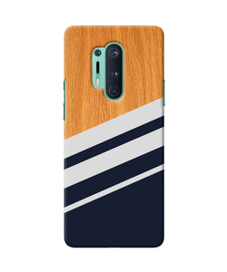 Black And White Wooden Oneplus 8 Pro Back Cover