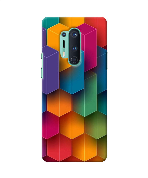 Abstract Rectangle Print Oneplus 8 Pro Back Cover