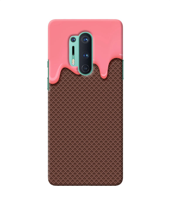 Waffle Cream Biscuit Oneplus 8 Pro Back Cover