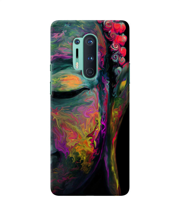 Buddha Face Painting Oneplus 8 Pro Back Cover