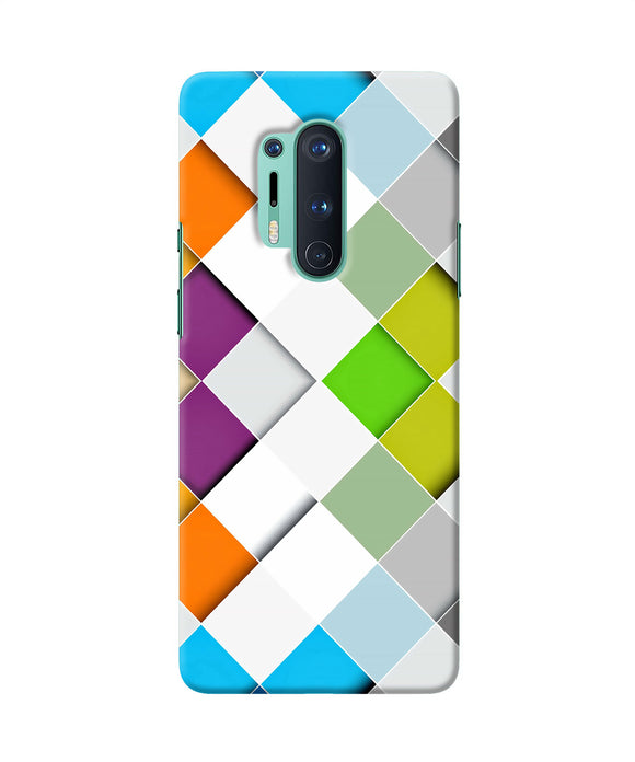 Abstract Color Box Oneplus 8 Pro Back Cover