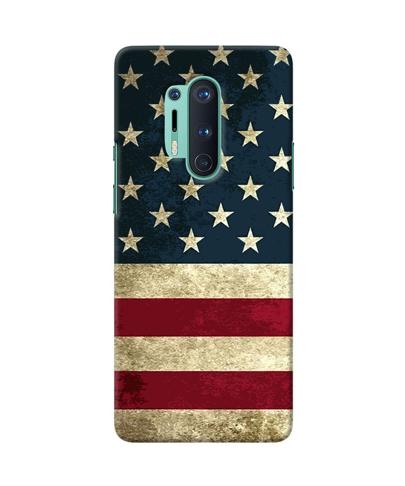 Vintage Us Flag Oneplus 8 Pro Back Cover