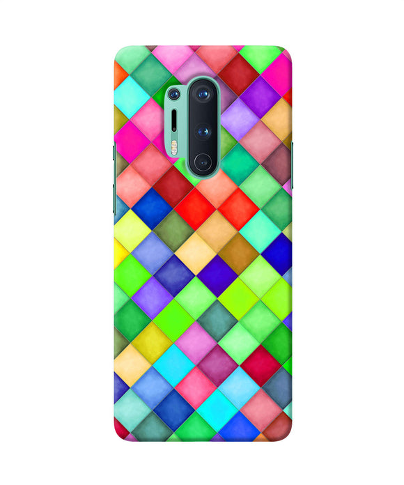 Abstract Colorful Squares Oneplus 8 Pro Back Cover