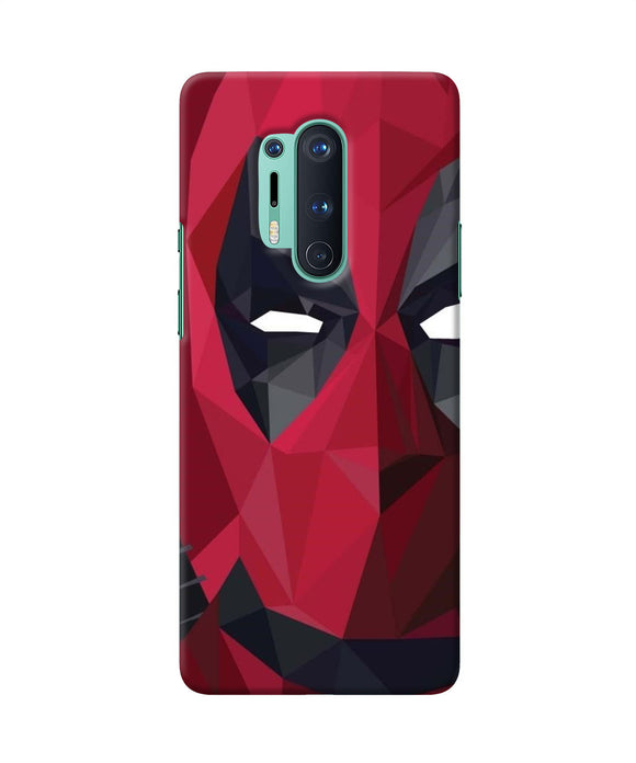 Abstract Deadpool Half Mask Oneplus 8 Pro Back Cover