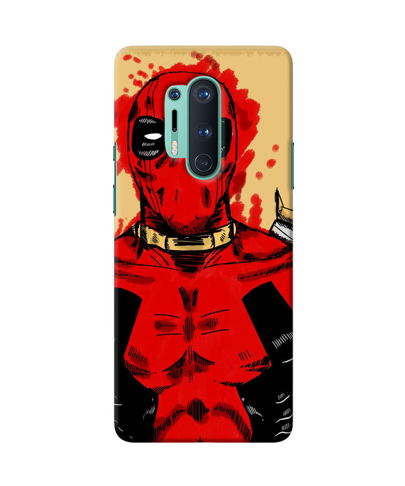 Blooded Deadpool Oneplus 8 Pro Back Cover