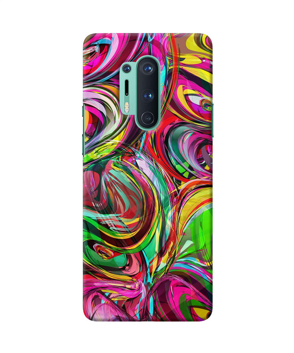 Abstract Colorful Ink Oneplus 8 Pro Back Cover